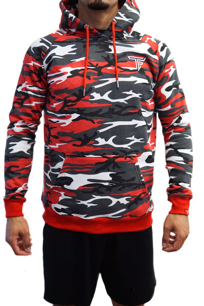 Statement Hoodie- Red Camo